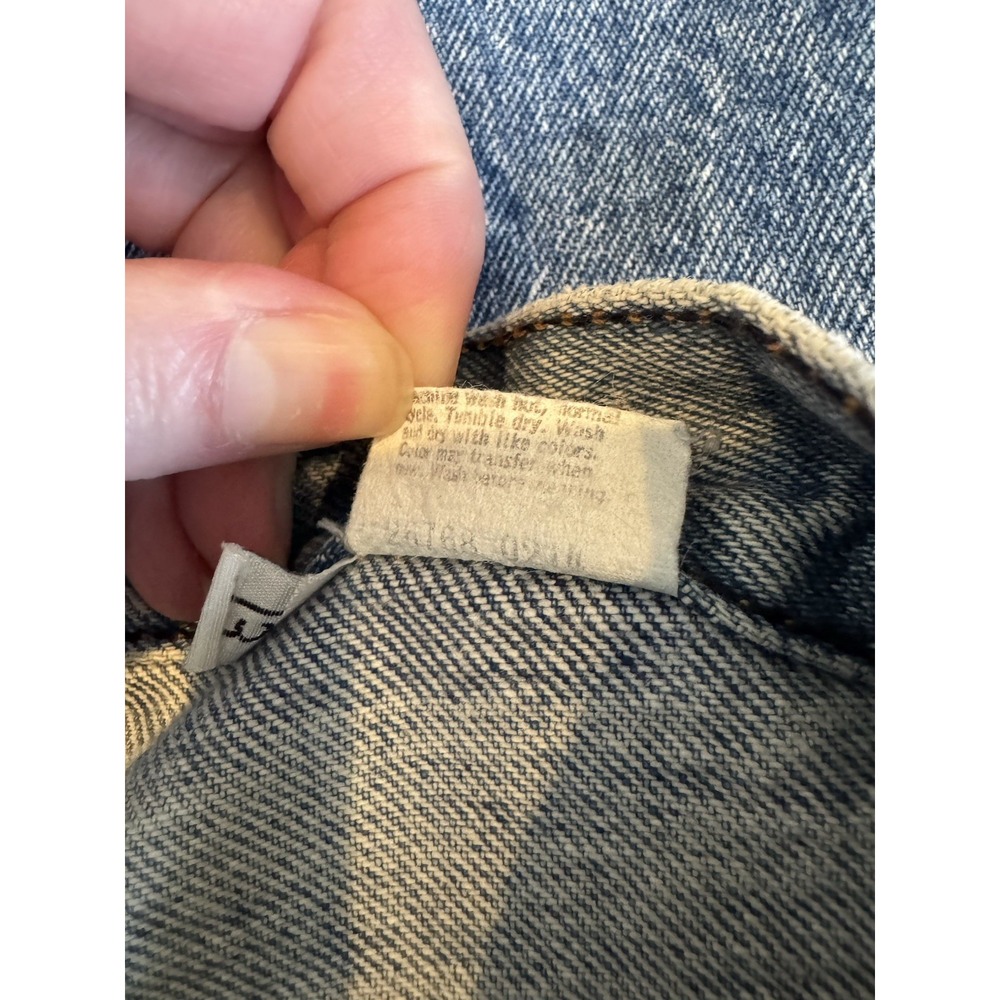 Vintage Levis White Label Jeans Womens 13 San Francisco Blue Pockets High Rise - Picture 8 of 14